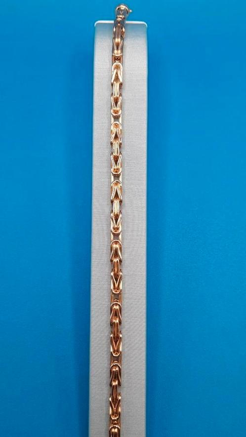 gouden Konings armband 14kt, Sieraden, Tassen en Uiterlijk, Armbanden, Nieuw, Goud, Goud, Ophalen of Verzenden
