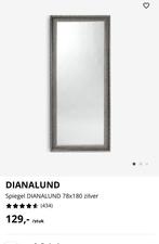 Diandalund spiegel 78x180 zwart/zilver, Huis en Inrichting, Woonaccessoires | Spiegels, Ophalen of Verzenden, Zo goed als nieuw