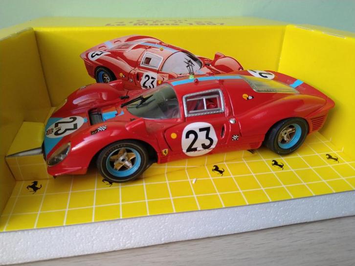 1967 Ferrari 412P Lim. ed. Jouef Evolution 1:18 OVP Le Mans, Hobby en Vrije tijd, Modelauto's | 1:18, Zo goed als nieuw, Auto