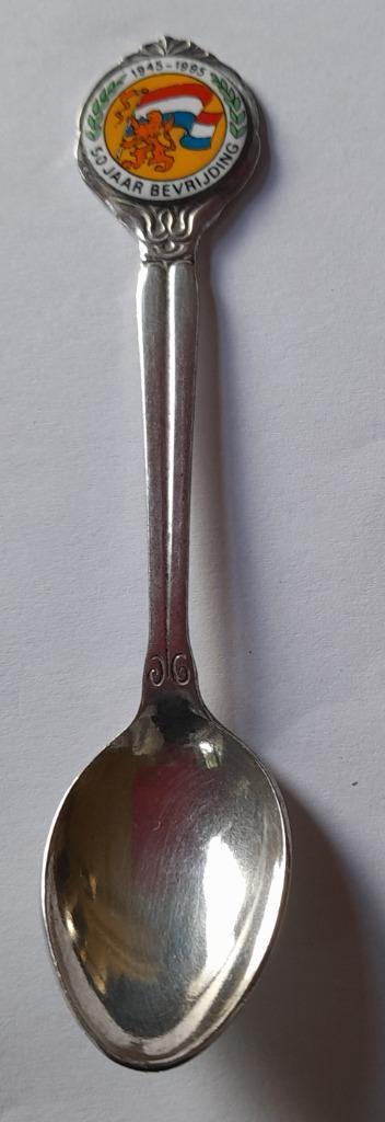 Herdenkingslepeltje Bevrijding - silverplated beschikbaar voor biedingen