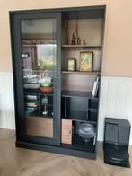 Woood vitrinekast, Huis en Inrichting, Kasten | Vitrinekasten, Ophalen, 50 tot 100 cm, Zo goed als nieuw, 25 tot 50 cm