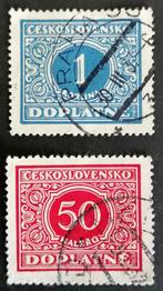 Tsjechoslowakije nrs. 60 + 62 (1928), Verzenden, Overige landen, Gestempeld
