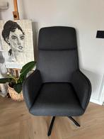 Antraciet kleurige draaifauteuil comfortabele stoel ., Huis en Inrichting, Ophalen, 75 tot 100 cm, 50 tot 75 cm
