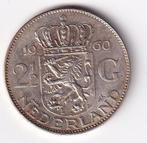 2 1/2 Gulden 1960 met Randtikje en Patina, Postzegels en Munten, Munten | Nederland, Koningin Juliana, Verzenden, Zilver, Losse munt