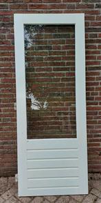 Hardhouten (achterdeur), Doe-het-zelf en Verbouw, Deuren en Horren, Ophalen, Gebruikt, 80 tot 100 cm, Buitendeur