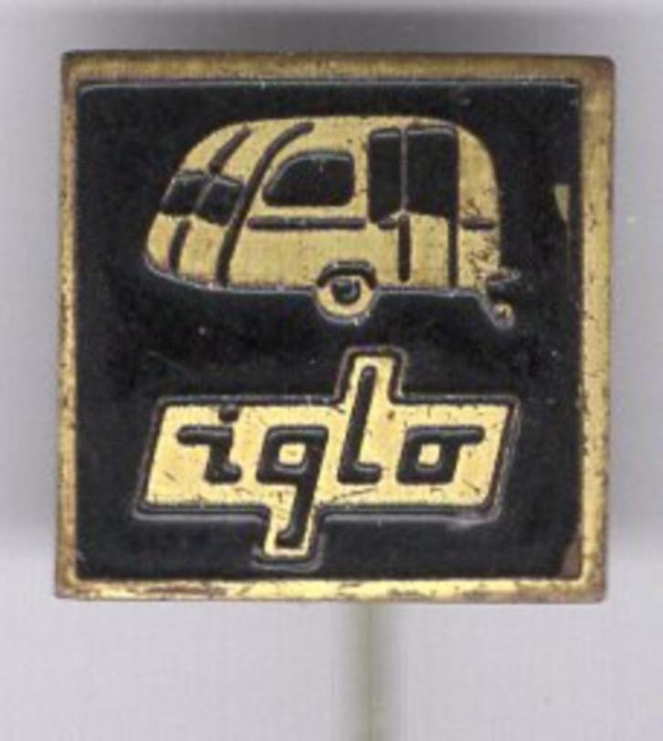 IGLO caravans koper /blik speldje ( P_016 ), Verzamelen, Speldjes, Pins en Buttons, Zo goed als nieuw, Speldje of Pin, Merk, Verzenden