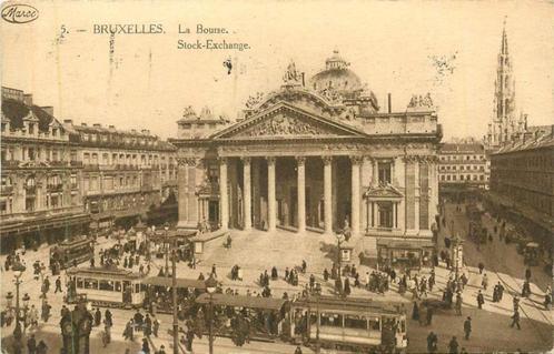 (381-440-025) Bruxelles La Bourse, Verzamelen, Ansichtkaarten | Buitenland, Frankrijk, Verzenden