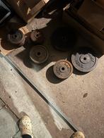 Halterschijven set 90kg - 4x10kg, 6x5kg, 4x3kg, 4x2kg, Sport en Fitness, Ophalen, Gebruikt, Armen, Halterschijven