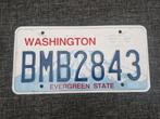 Kentekenplaat Washington USA Nummerplaat nummerbord License, Ophalen of Verzenden, Gebruikt, Auto's