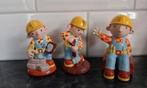 3 x Bob de Bouwer figuren 9,5 cm Groot vintage, Ophalen