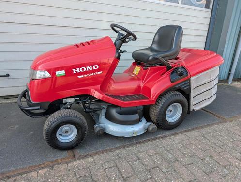 Nette Honda HF 2417 V twin! opvang! 2 cil.17pk! optiflow!, Tuin en Terras, Zitmaaiers, Gebruikt, 90 tot 120 cm, Elektrische starter