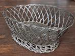 Vintage Franse gevlochten metalen broodmand, Ophalen of Verzenden
