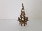 Brutalist bronzen judaica wainberg kandelaar vintage, Ophalen of Verzenden, Koper of Brons