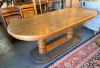 Zeer mooie oude ovale stamtafel 200 x 90 x 76 cm top tafel, Ophalen