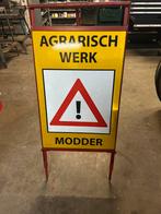 Verkeers bord 2x agrarisch werk, Ophalen of Verzenden, Zo goed als nieuw, Reclamebord