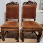 Antieke Meubelstukken Spiegel, nachtkastje, klok, stoelen, Antiek en Kunst, Ophalen