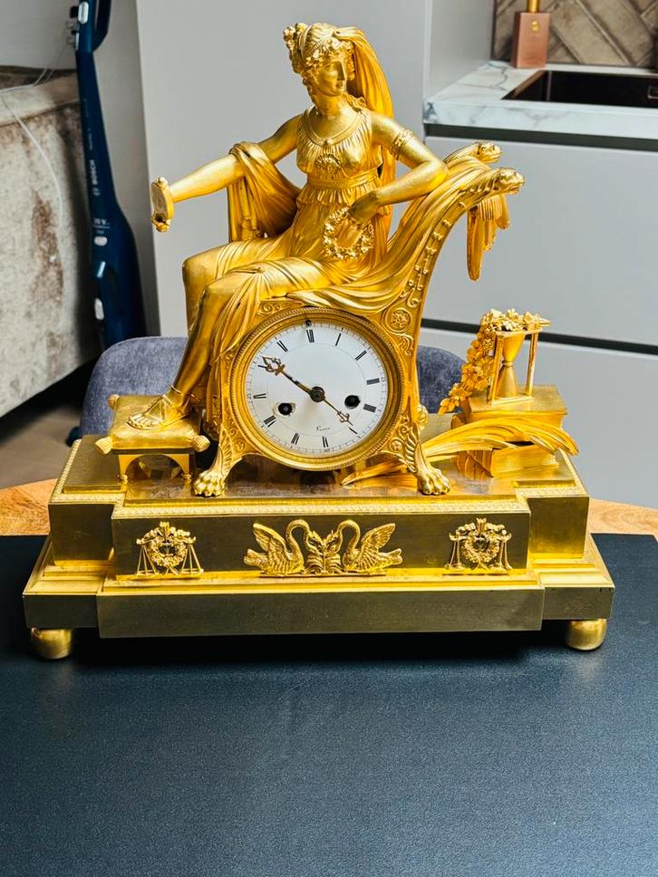 Empire allegorie van wijsheid “ met prudentia”, Antiek en Kunst, Antiek | Klokken, Ophalen of Verzenden