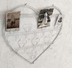 Mooie fotolijst / memobord / kapstok hart van metaal, Huis en Inrichting, Ophalen of Verzenden, Zo goed als nieuw