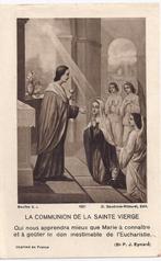 Bp12 devotie prentje communie uitreiking aan de h, maagd, Ophalen of Verzenden, Gebruikt, Kaart of Prent