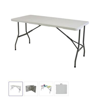 Eurotrail Pavilion M tafel 180x75x75 grey-white (nieuw) beschikbaar voor biedingen