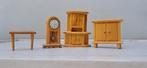 Miniatuur Houten Meubelset, Ophalen of Verzenden, Zo goed als nieuw, Poppenhuis