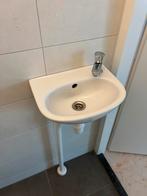 Compacte Fontein met Kraan - 35x27,5 cm, Ophalen, Zo goed als nieuw, Chroom, Wastafel