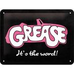 Grease its the word relief reclamebord van metaal wandbord, Info@deconoord.nl, Verzenden, Deco Noord, Nieuw