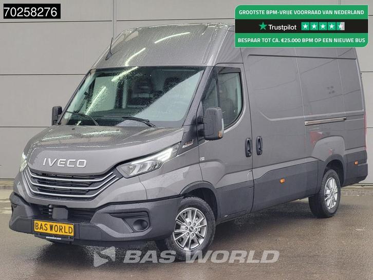 Iveco Daily 35S21 3.0L Automaat 2x Schuifdeur 210PK L2H2 202, Auto's, Bestelauto's, Bedrijf, Te koop, Achteruitrijcamera, Airconditioning