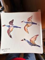 Vierkant bord “op de vleugels” 2002 Marja Wildevuur, Antiek en Kunst, Ophalen of Verzenden