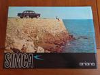 Leaflet Simca Ariane 1962, Gelezen, Overige merken, Simca, Ophalen of Verzenden