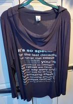 Zwart shirt, Ophalen of Verzenden, Gedragen, Zwart, Shirt of Top