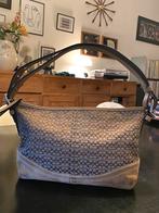 Vintage Coach signature logo tas, Ophalen, Zo goed als nieuw, Beige, Schoudertasje
