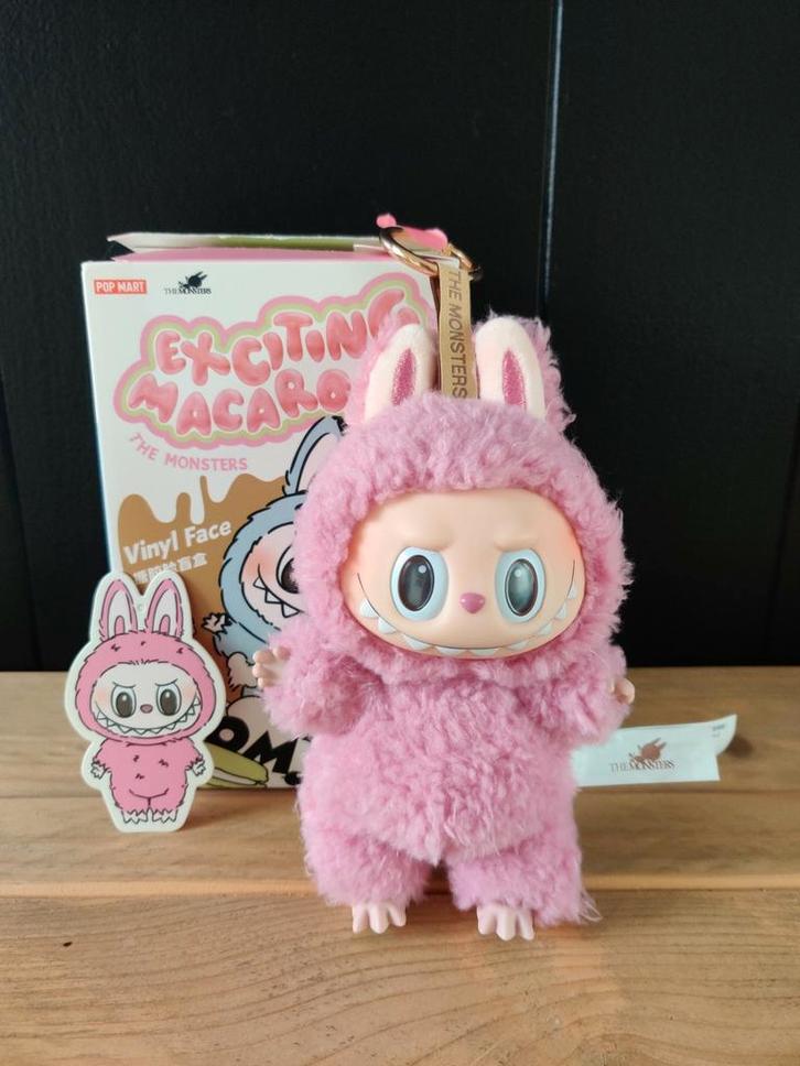 Labubu Exciting Macaron Lychee Berry orgineel van Popmart, Kinderen en Baby's, Speelgoed | Knuffels en Pluche, Nieuw, Beer, Ophalen of Verzenden