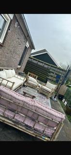 Lounge set bamboe, Tuin en Terras, Tuinsets en Loungesets, Ophalen, Overige materialen, Gebruikt, Bank