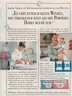 Retro reclame 1991 Pampers baby luiers ook voor Aljoscha, Verzenden, Overige typen