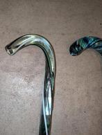 2 antieke wandel stokken glas. Samen €100, Diversen, Wandelstokken, Ophalen, Niet bekend, Niet bekend, Niet bekend