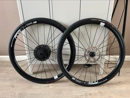 DT SWISS HG 1800 complete wielset, Fietsen en Brommers, Fietsonderdelen, Zo goed als nieuw, Racefiets, Wiel, Ophalen