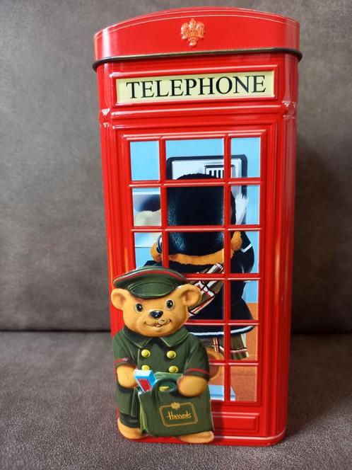 Leuk blik / spaarpot Harrods telephone kiosk, Verzamelen, Spaarpotten, Gebruikt, Ophalen of Verzenden
