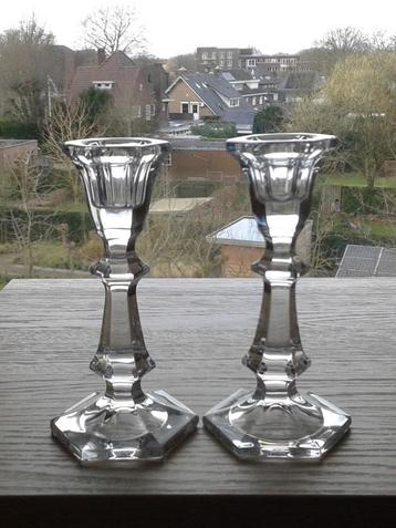 Stel Kandelaars Annahütte Kristal beschikbaar voor biedingen
