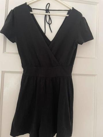 Leuke casual nette  Katoenen  jumpsuit strik bandjes maat S beschikbaar voor biedingen