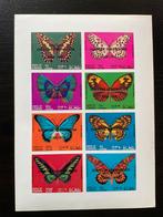 Vlinders in Ongetand Postzegelvel met Misdruk 1790 ipv 1970, Postzegels en Munten, Postzegels | Thematische zegels, Verzenden