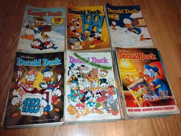 Donald Duck jaargangen uit 1980 1981 1982 1983 1985 1986 beschikbaar voor biedingen