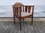 Antieke stoel Meubelfabriek L.O.V. Oosterbeek, Huis en Inrichting, Stoelen, Ophalen, Hout, Gebruikt, Bruin