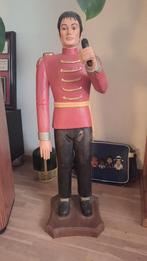 Houten Michael Jackson beeld jaren 80  1m hoog, Ophalen of Verzenden, Zo goed als nieuw, Pop, Beeldje of Miniatuur