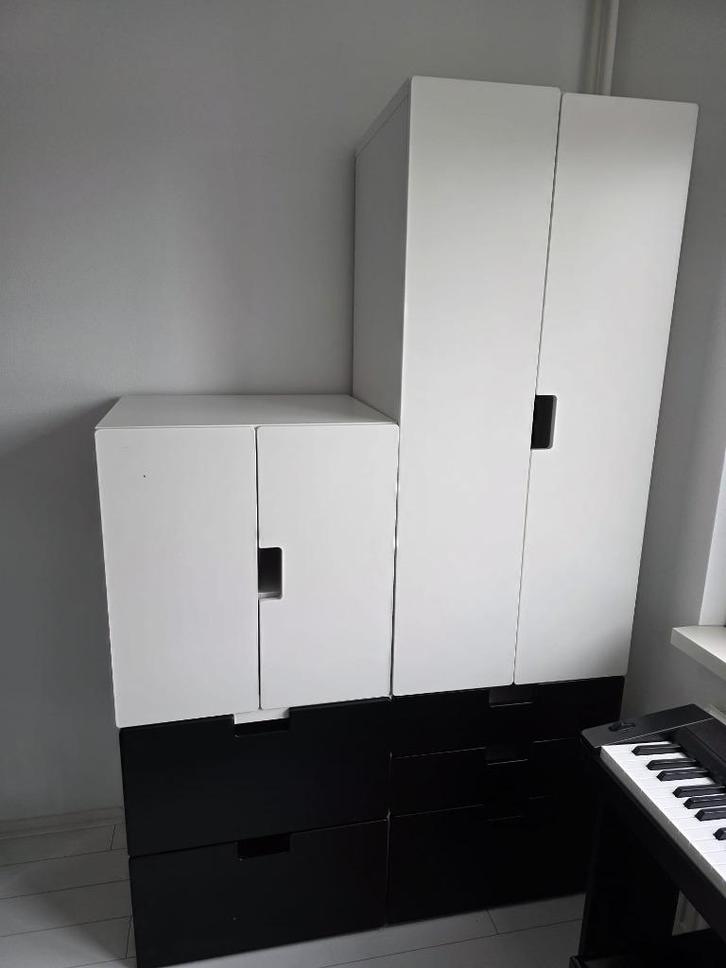 Stuva kast wit/zwart, Huis en Inrichting, Kasten | Kledingkasten, Gebruikt, 150 tot 200 cm, 100 tot 150 cm, 50 tot 75 cm, Met lade(s)