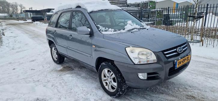 Kia Sportage 2.0 2WD 2005 Grijs airco orginal lack!, Auto's, Kia, Bedrijf, Sportage, ABS, Airbags, Airconditioning, Boordcomputer