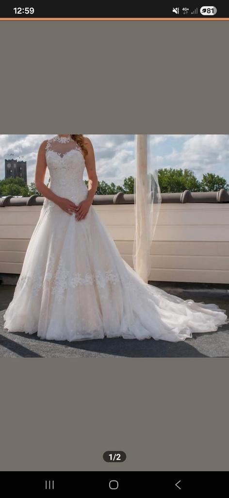 Mooie bruidsjurk maat 36, Trouwjurk, Wit, Ophalen of Verzenden, Onbekend