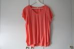 S Oliver V-hals T-shirt - Neon Roze, Kleding | Dames, Maat 42/44 (L), Ophalen of Verzenden, Zo goed als nieuw, Korte mouw