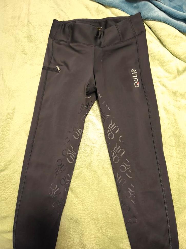 Paardrijlegging Quur, Kleding | Dames, Sportkleding, Zo goed als nieuw, Maat 42/44 (L), Zwart, Ophalen of Verzenden