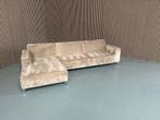 GRATIS LEVERING Velvet Loungebank Taupe 315x160 GEREINIGD, 300 cm of meer, Ophalen of Verzenden, Zo goed als nieuw, 150 cm of meer